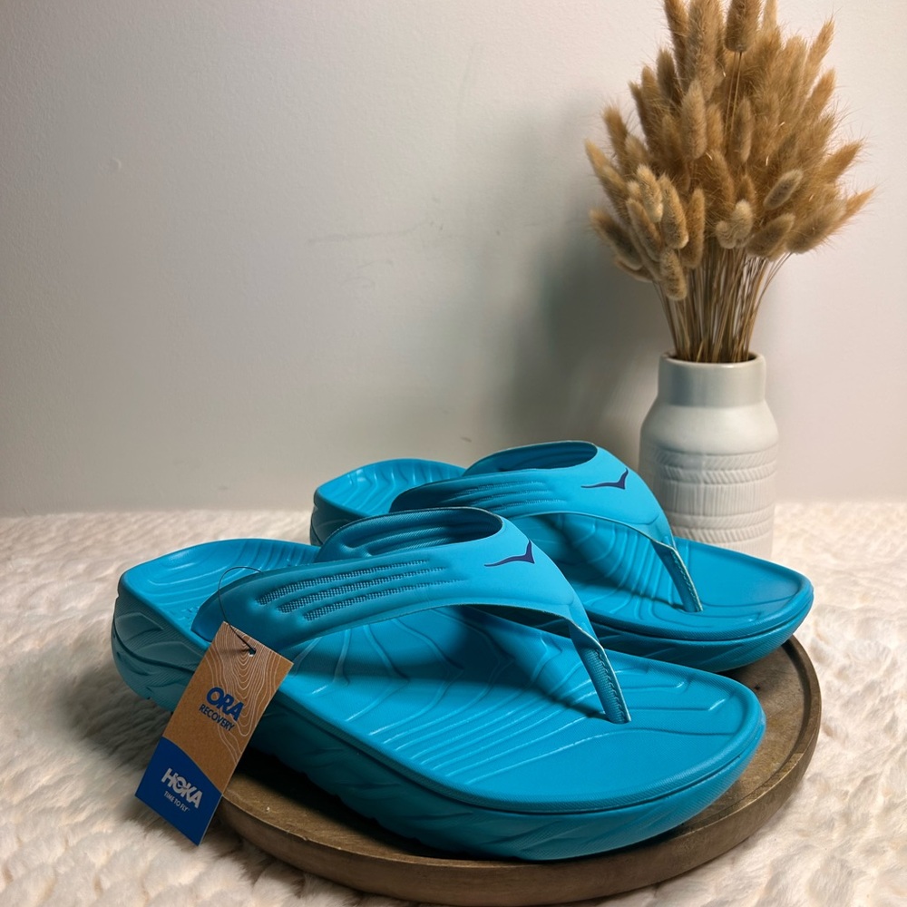 HOKA ONE Men’s ORA RECOVERY FLIP FLOP BLUE SZ 11